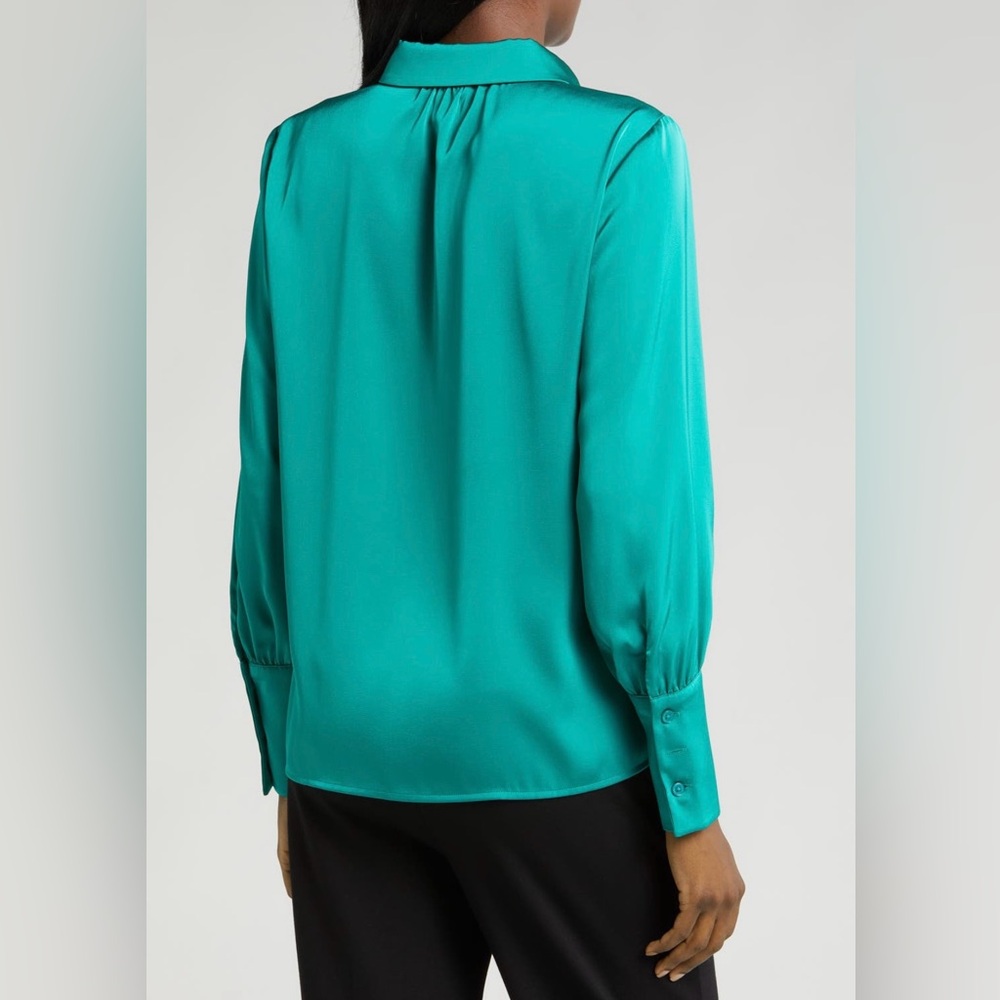 Halogen Green Button Up - Size Large - image 3